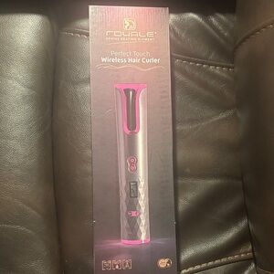 Royale Wireless Hair Curler - Pink and Silver